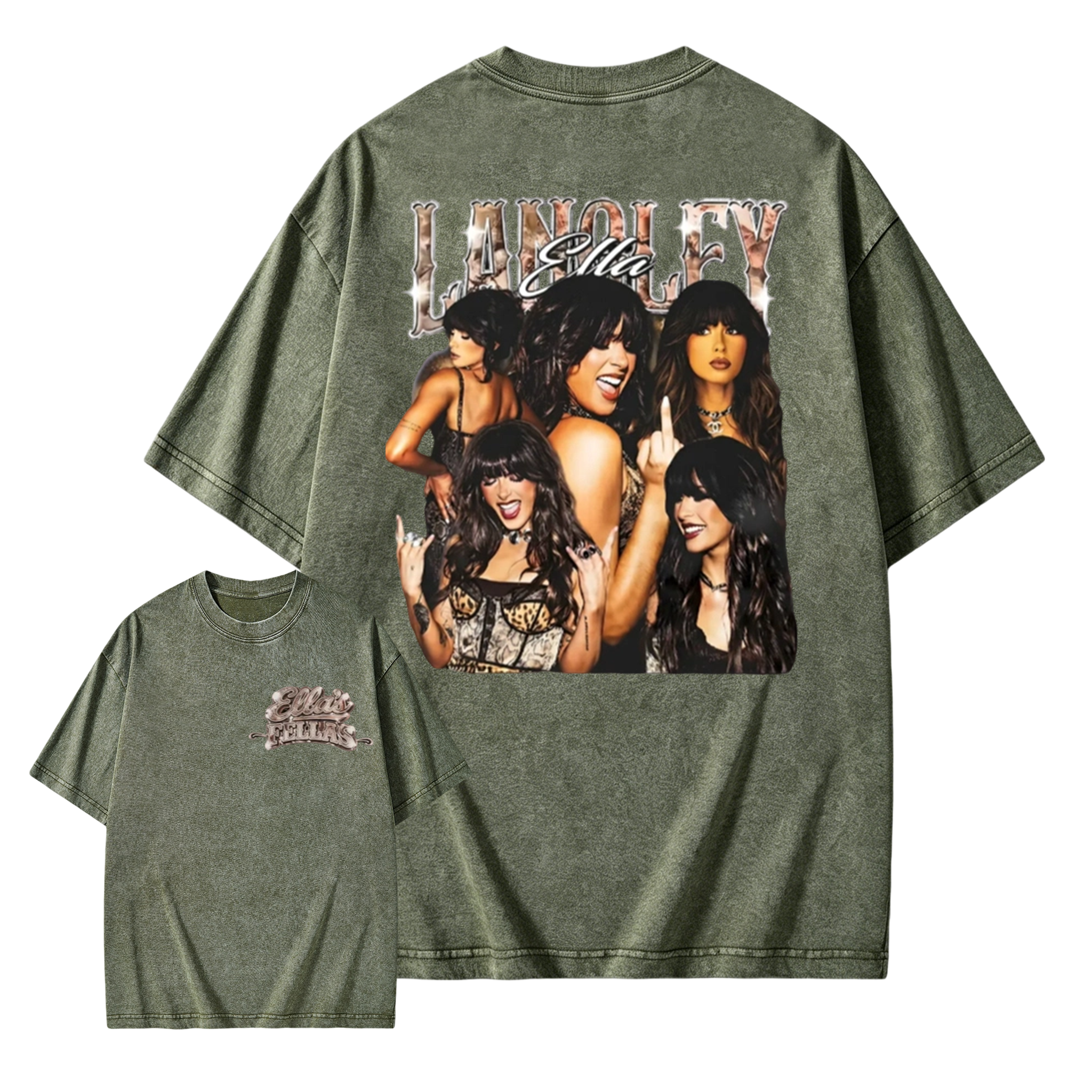 Vintage Ella Langley Washed T-Shirt Retro 90s Country Music Graphic Tee