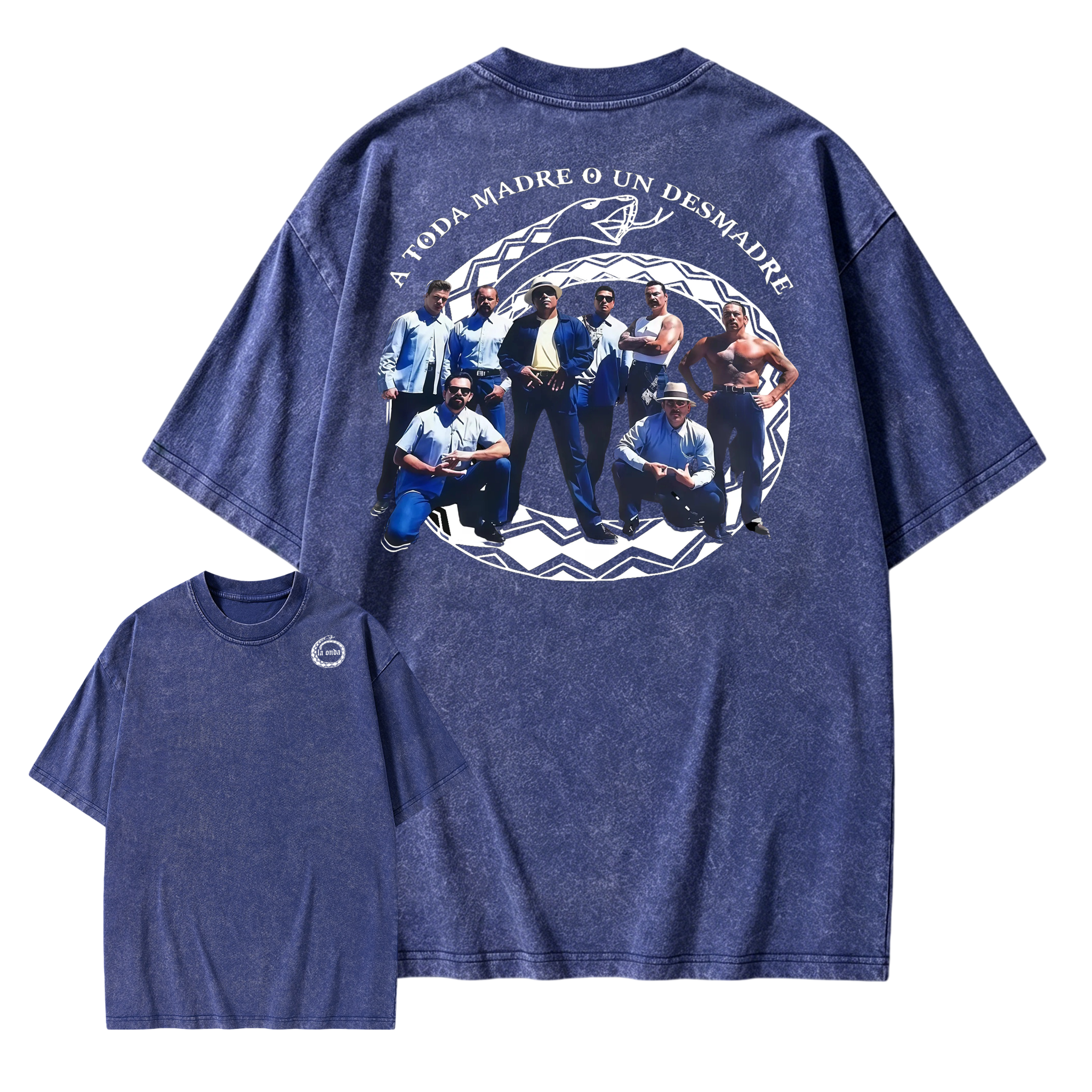 "A Toda Madre O Un Desmadre"- Vintage Chicano Homies Washed T-Shirt
