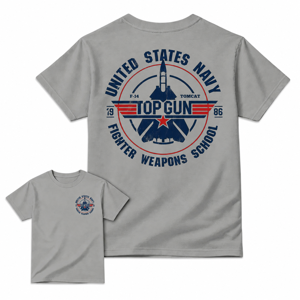 T0p Gun Vintage 80s Fighter Pilot Graphic Tee, Retro Military Aviation T-Shirt, Navy Fighter Jet Unisex Cotton Shirt