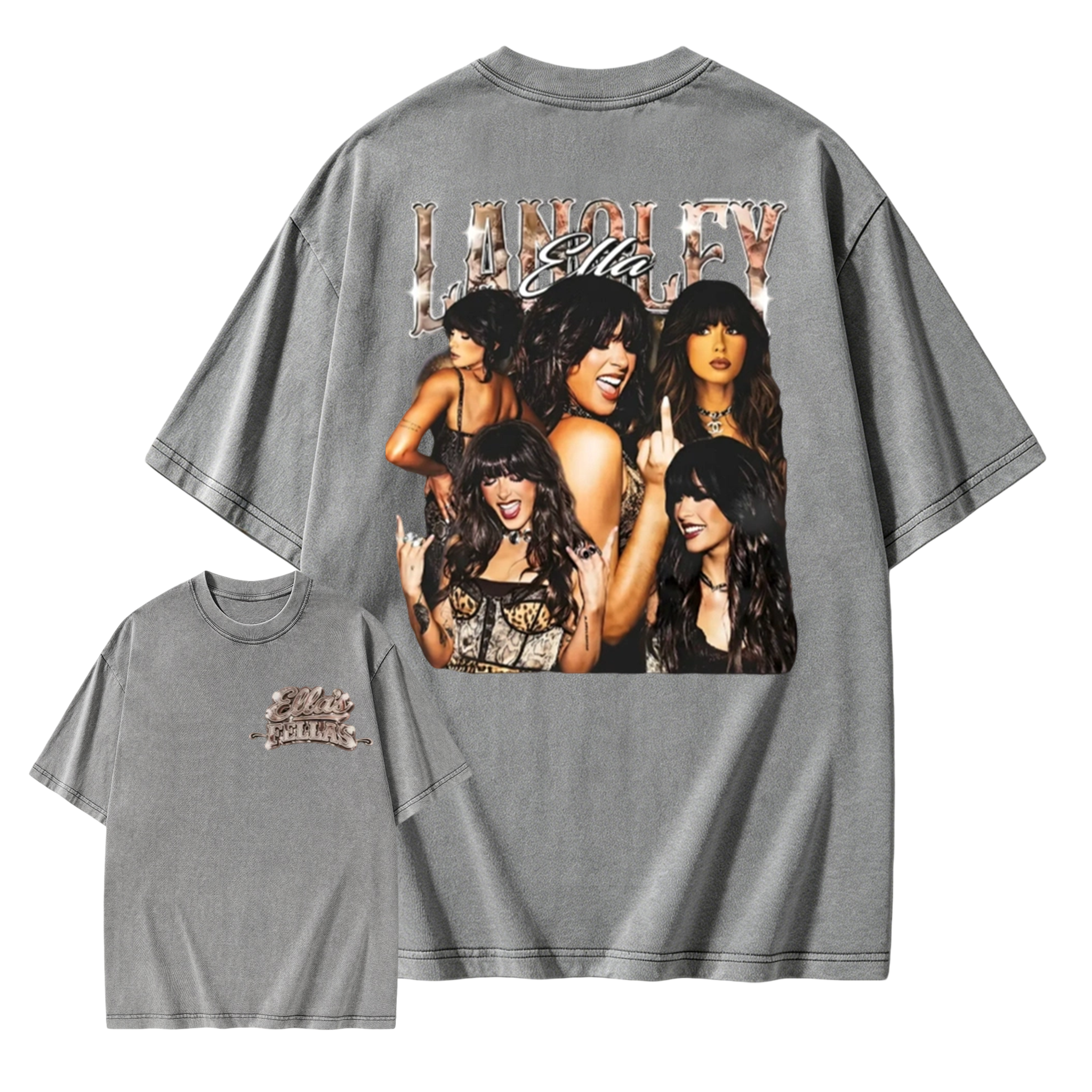 Vintage Ella Langley Washed T-Shirt Retro 90s Country Music Graphic Tee