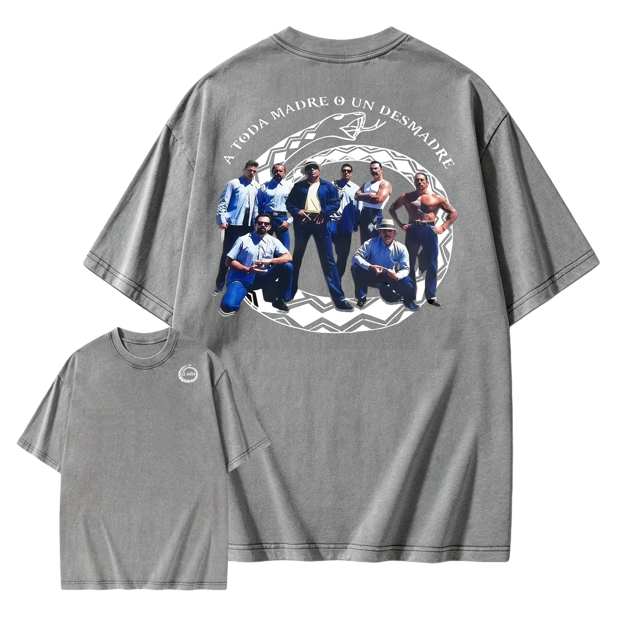 "A Toda Madre O Un Desmadre"- Vintage Chicano Homies Washed T-Shirt