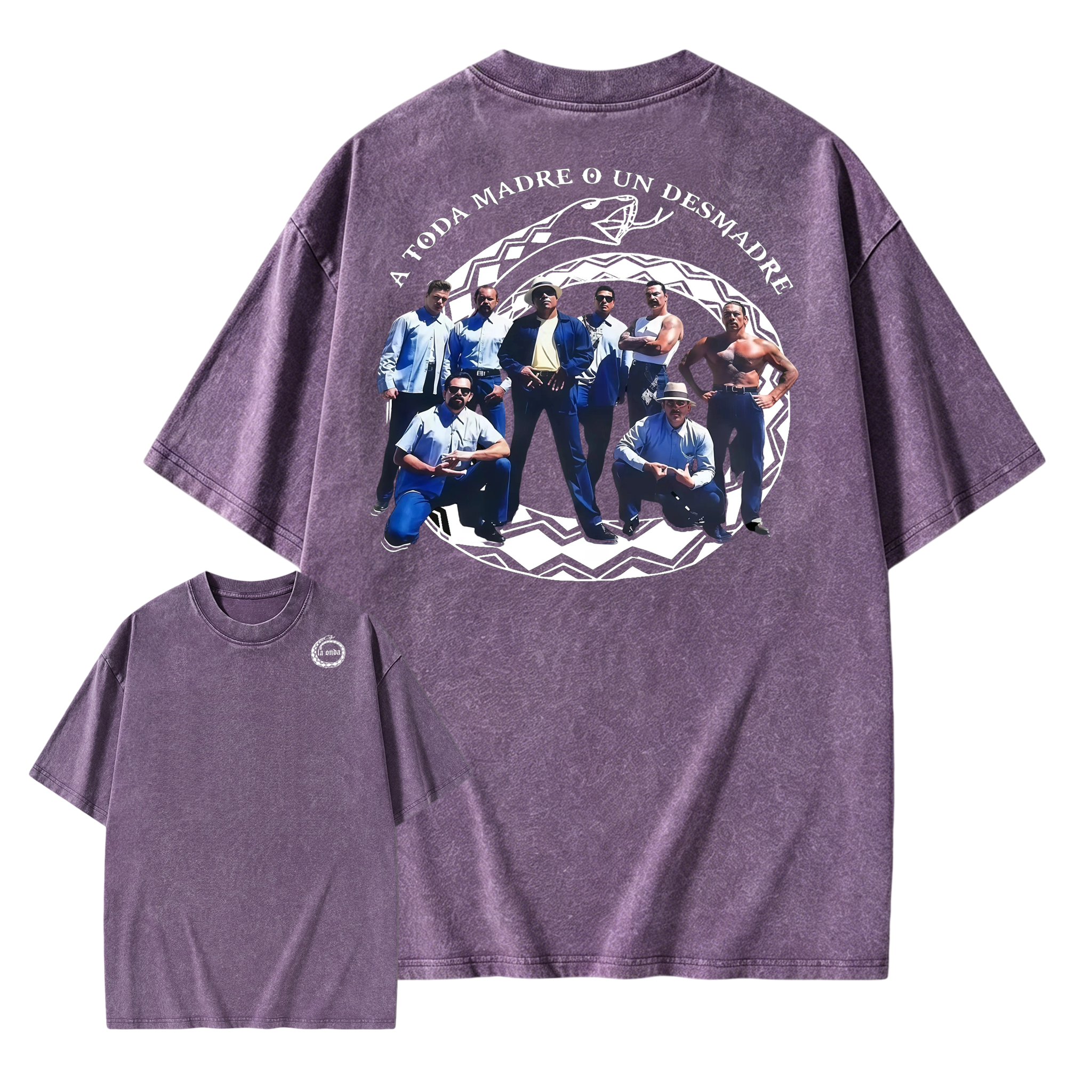 "A Toda Madre O Un Desmadre"- Vintage Chicano Homies Washed T-Shirt