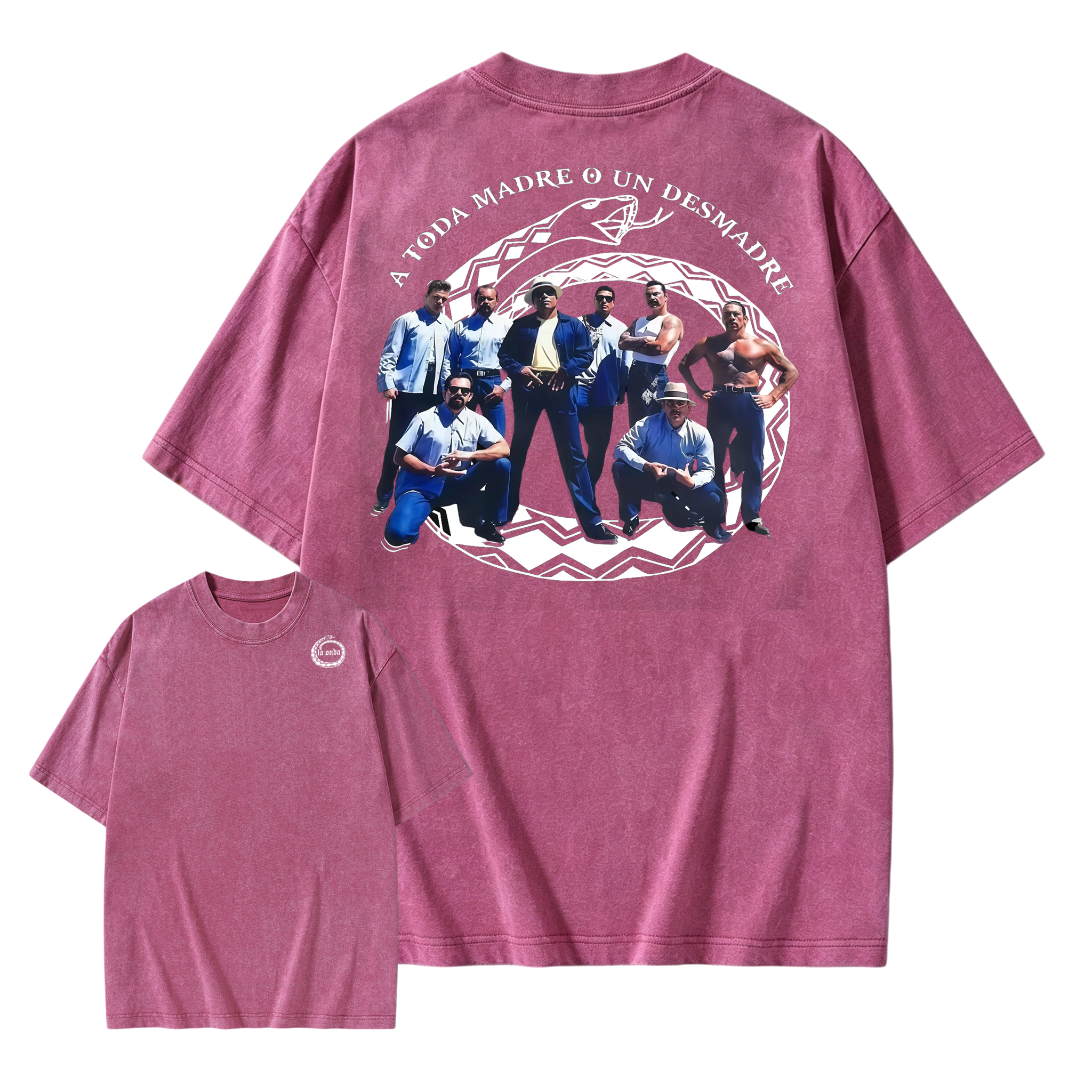 "A Toda Madre O Un Desmadre"- Vintage Chicano Homies Washed T-Shirt