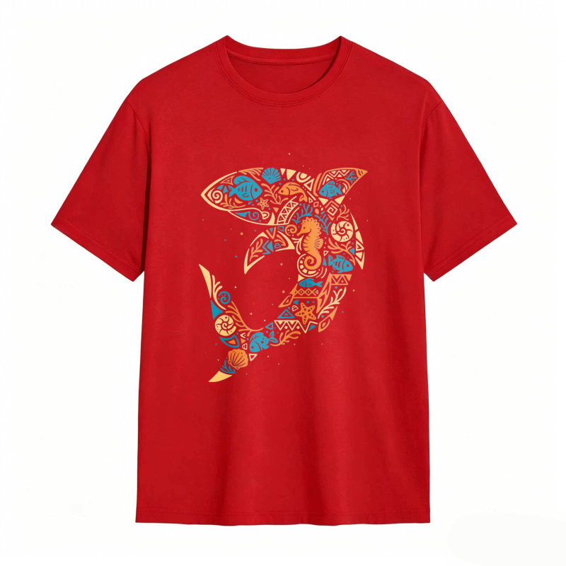 Sea Life Pattern Unisex Classic T-shirt