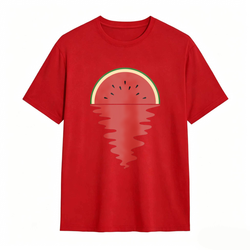Watermelon Slice With Melting Effect Unisex Classic T-shirt