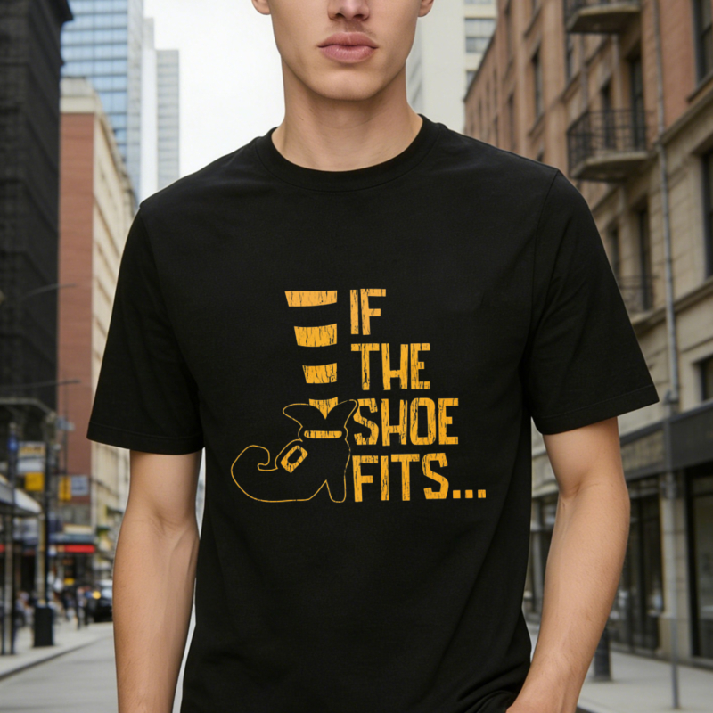 If The Shoe Fits Funny Quote Graphic T-shirt