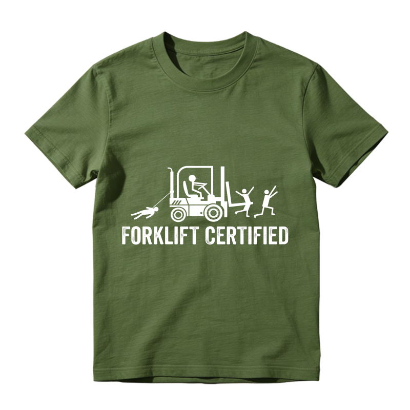 Forklift Certified Shirt, Funny Certified Forklift Operator T-Shirt Graphic tees