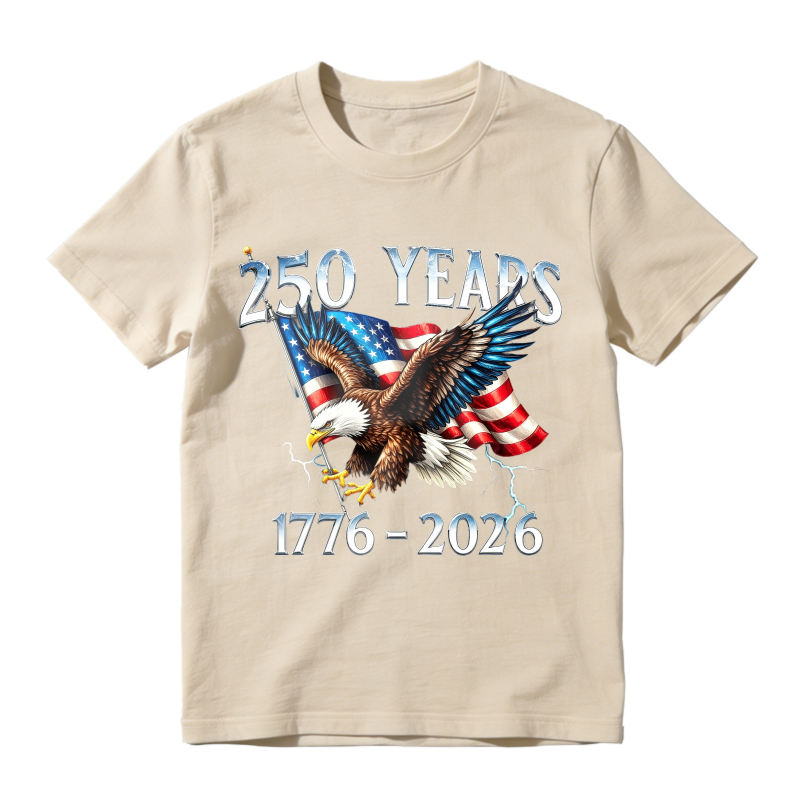American Eagle And Flag 250 Years 1776 2026 Unisex Classic T-shirt