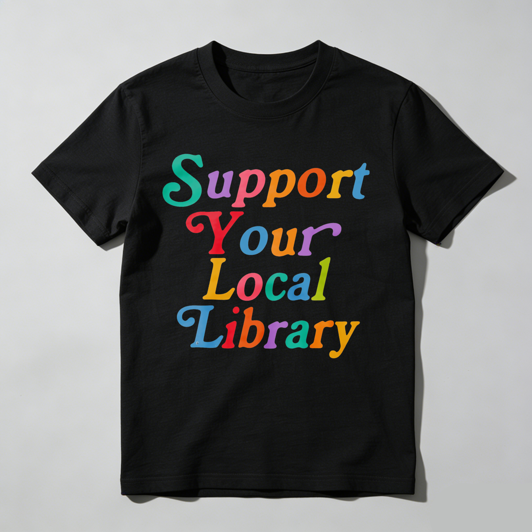 Wardrobecart Support Your Local Library Tshirt