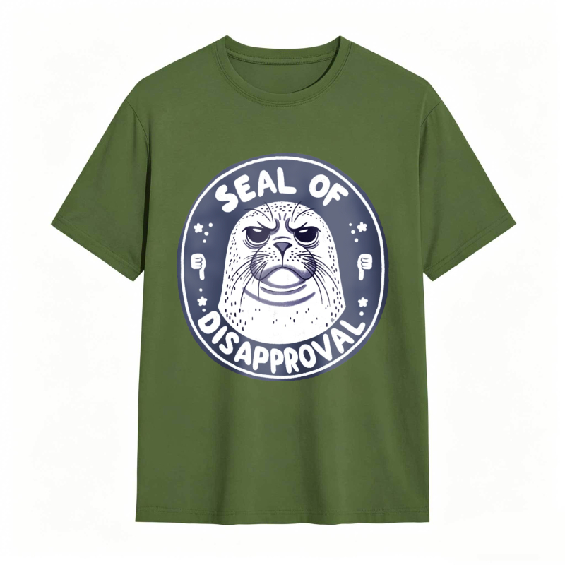 Seal Of Disapproval Animal Graphic Unisex Classic T-shirt