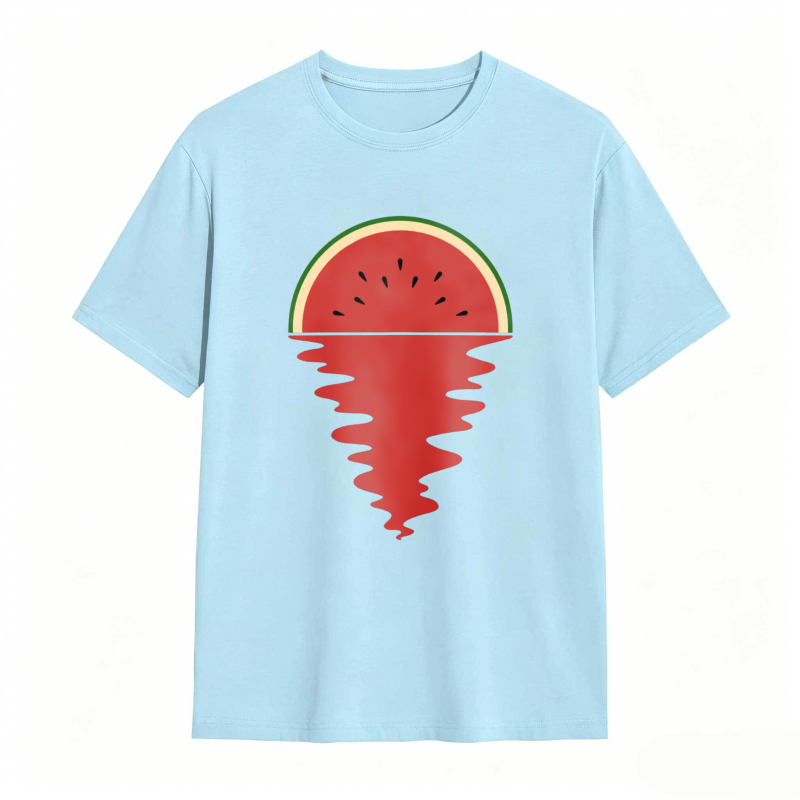 Watermelon Slice With Melting Effect Unisex Classic T-shirt