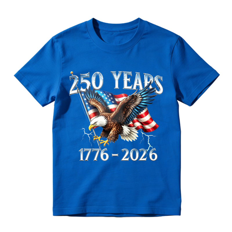 American Eagle And Flag 250 Years 1776 2026 Unisex Classic T-shirt