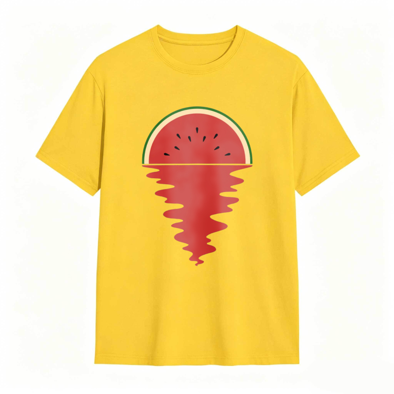Watermelon Slice With Melting Effect Unisex Classic T-shirt