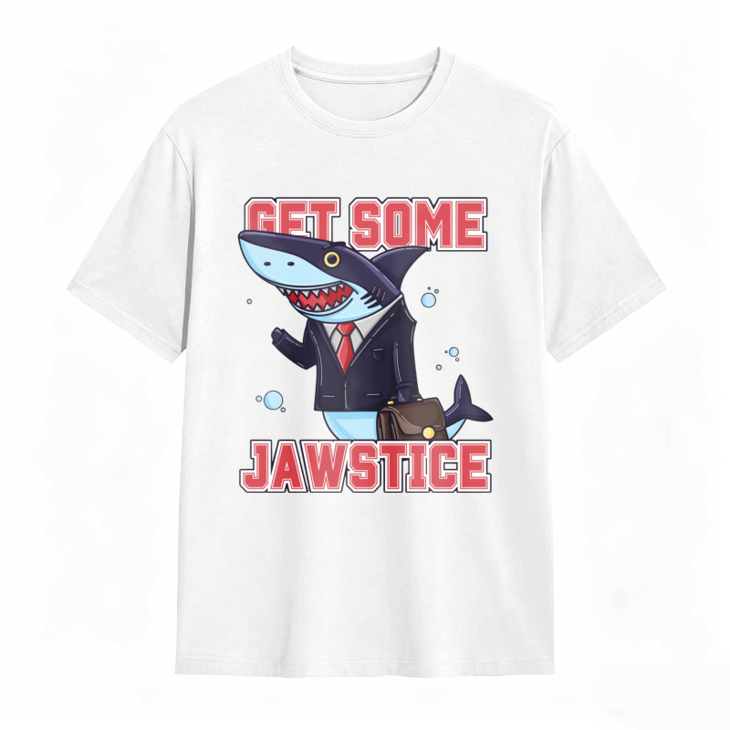 Shark In Suit Get Some Jawstice Unisex Classic T-shirt