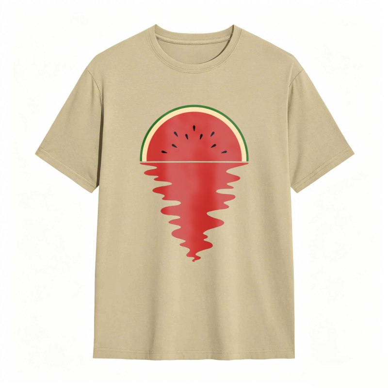 Watermelon Slice With Melting Effect Unisex Classic T-shirt