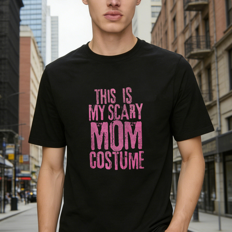 This Is My Scary Mom Costume Funny Halloween Quote Graphic T-shirt