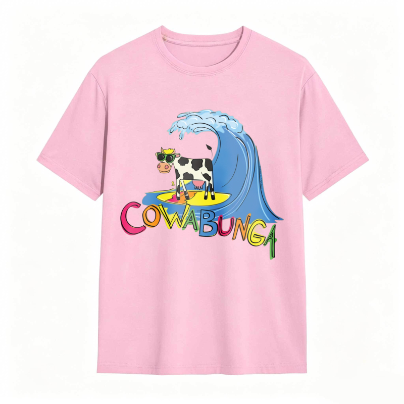Cow And Wave Cowabunga Unisex Classic T-shirt