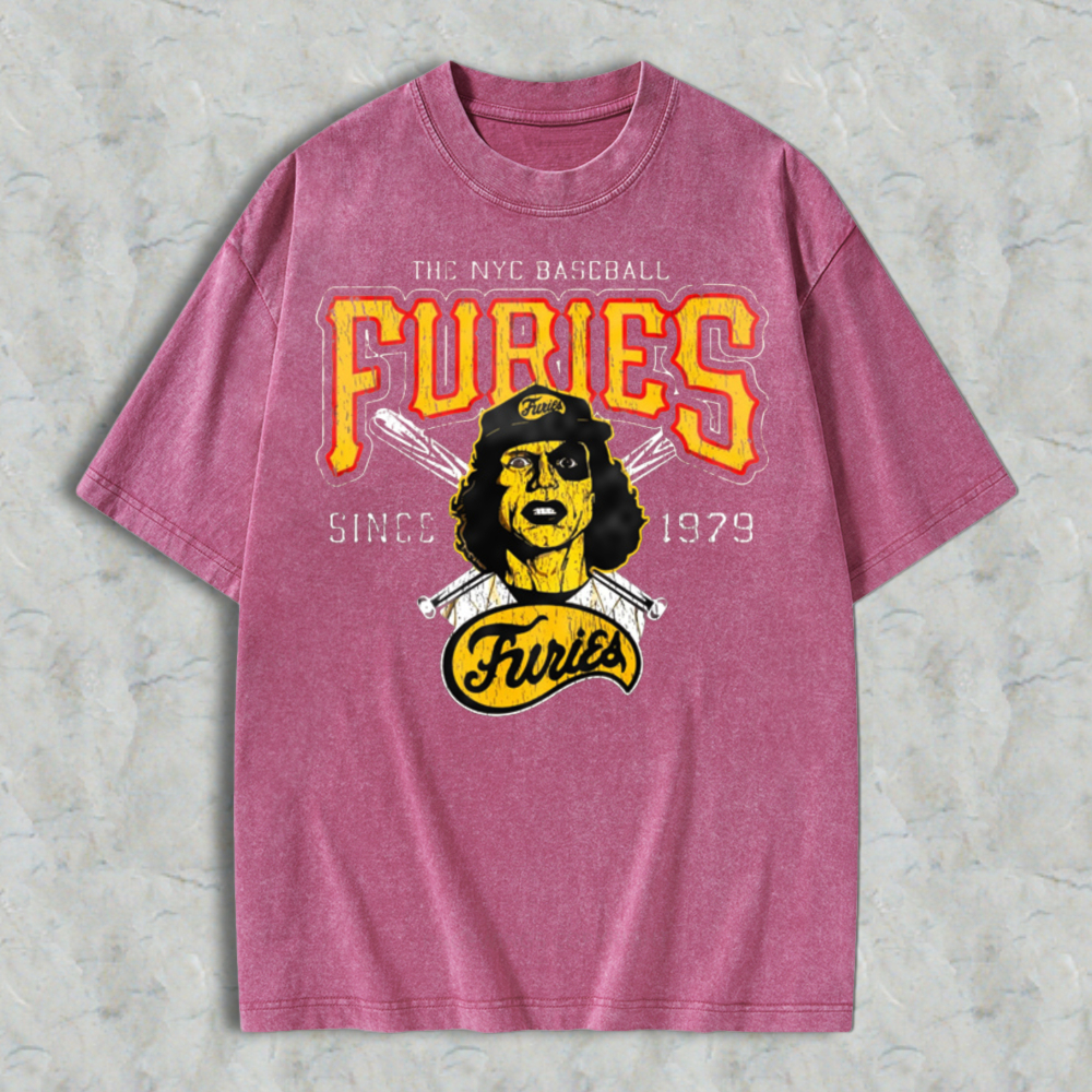 Nyc Baseball Furies Since 1979 Vintage Graphic Washed T-shirt