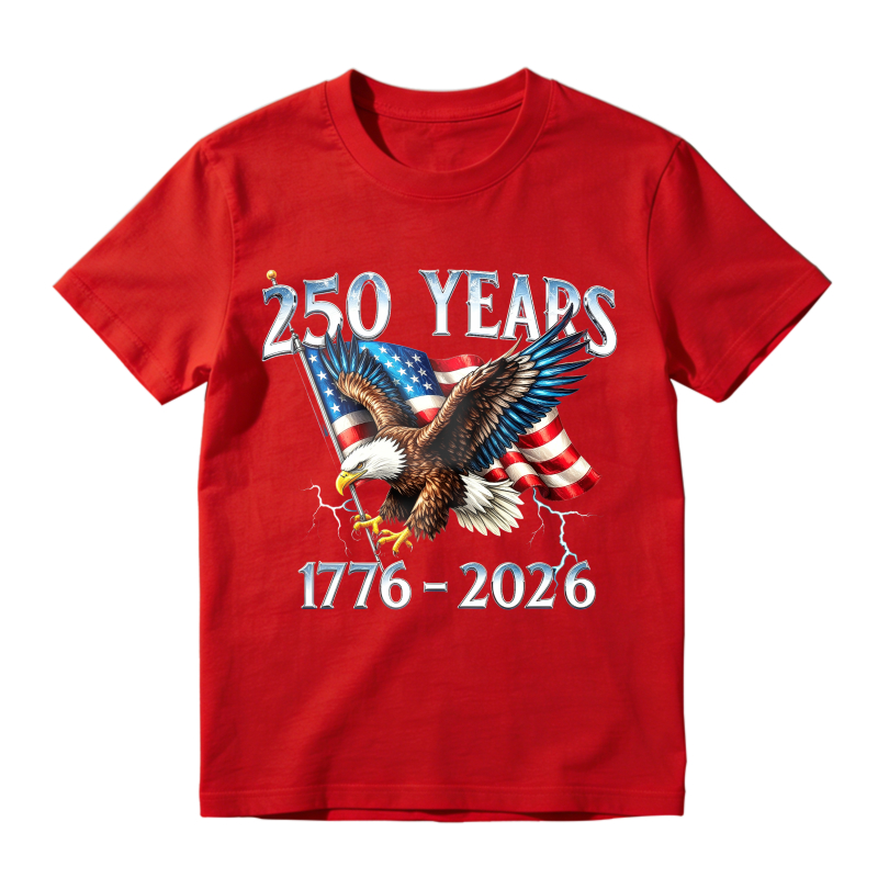 American Eagle And Flag 250 Years 1776 2026 Unisex Classic T-shirt