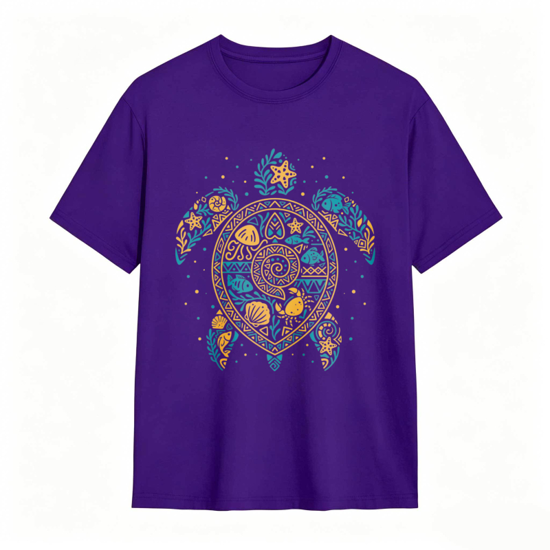 Turtle Mandala Pattern Unisex Classic T-shirt