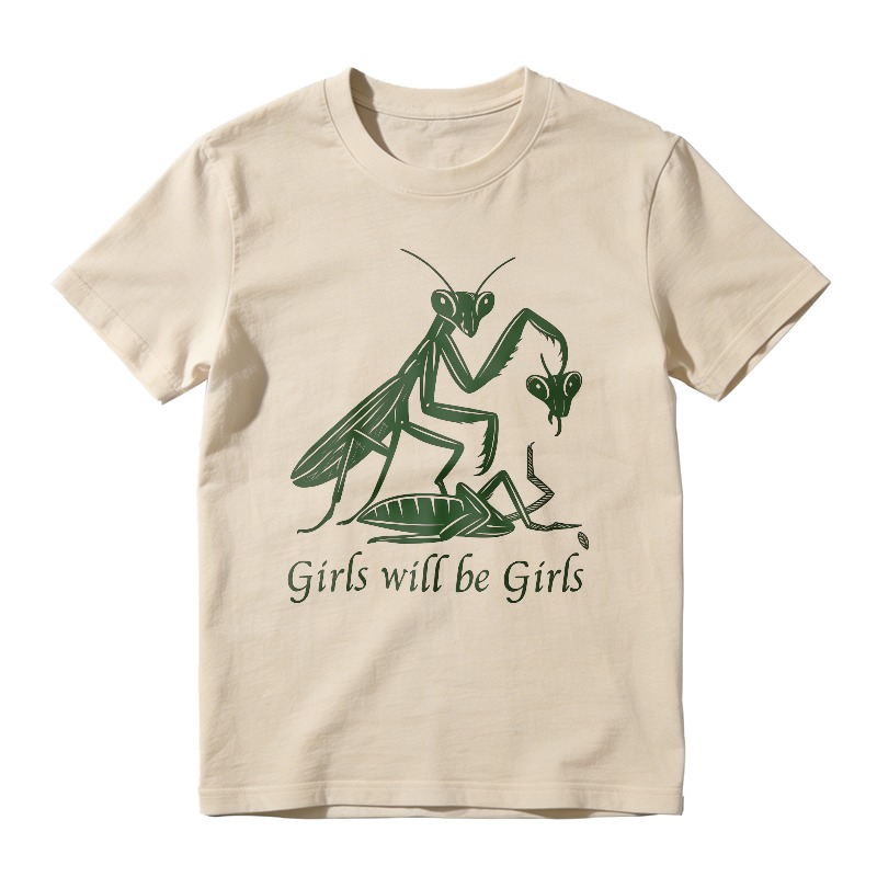 Praying Mantis Eating Male Partner Girls Will Be Girls Unisex Classic T-shirt