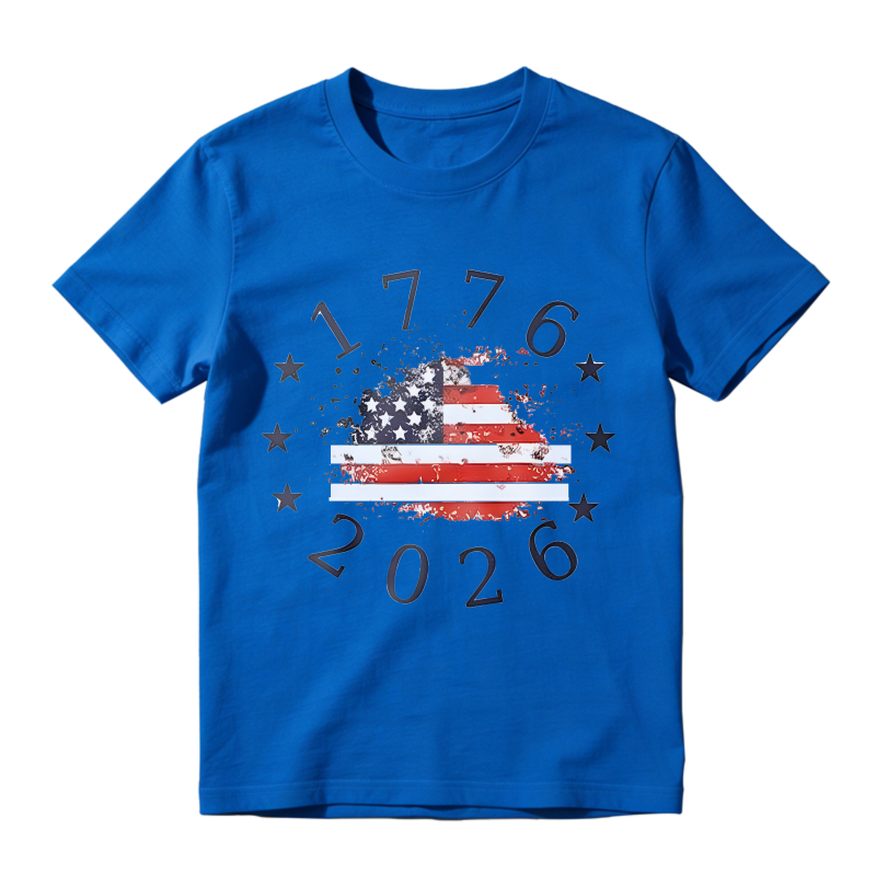 American Flag 1776 2026 Independence Day T-shirt