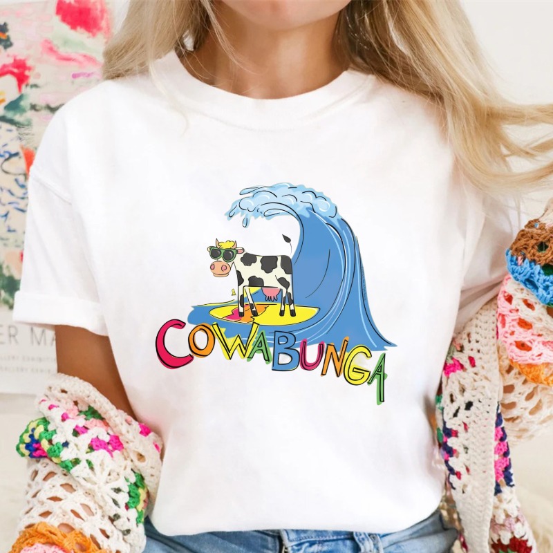 Cow And Wave Cowabunga Unisex Classic T-shirt