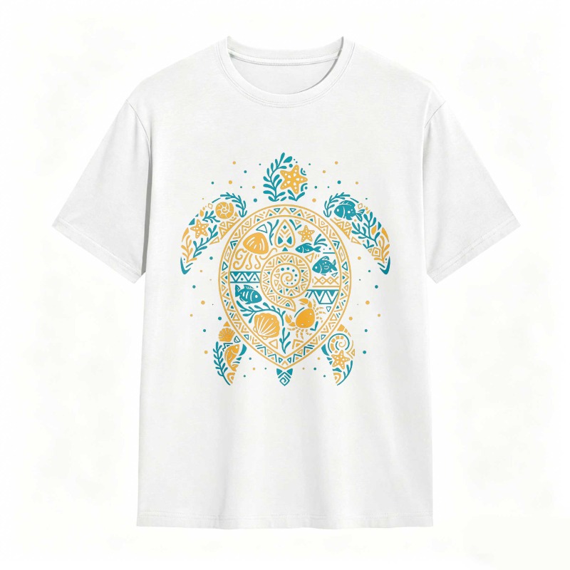 Turtle Mandala Pattern Unisex Classic T-shirt