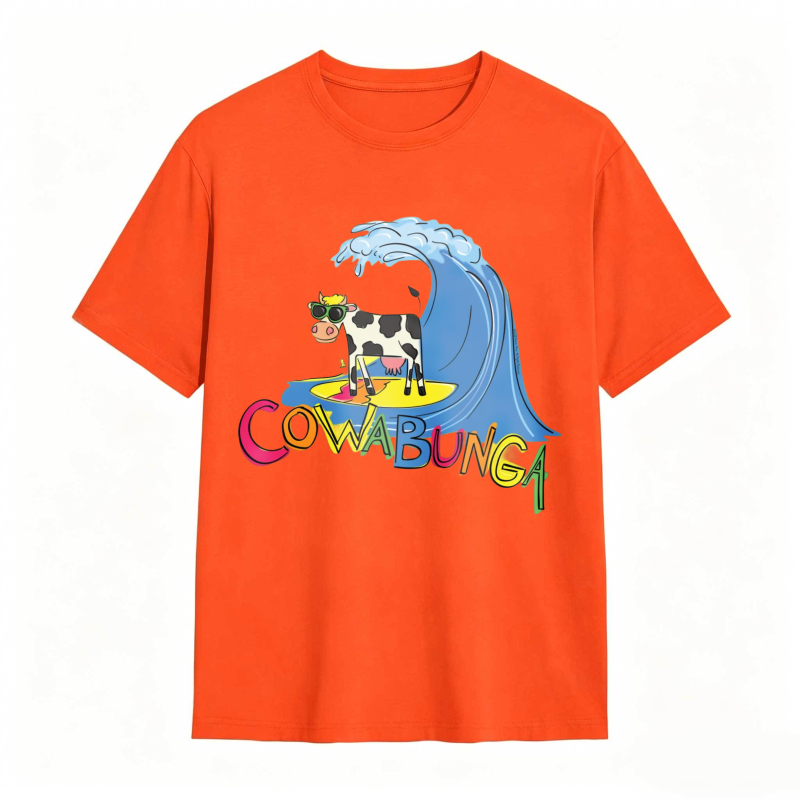 Cow And Wave Cowabunga Unisex Classic T-shirt