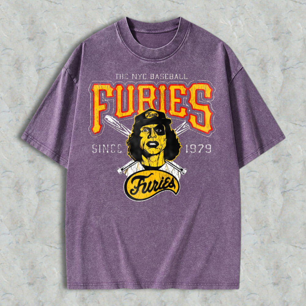 Nyc Baseball Furies Since 1979 Vintage Graphic Washed T-shirt
