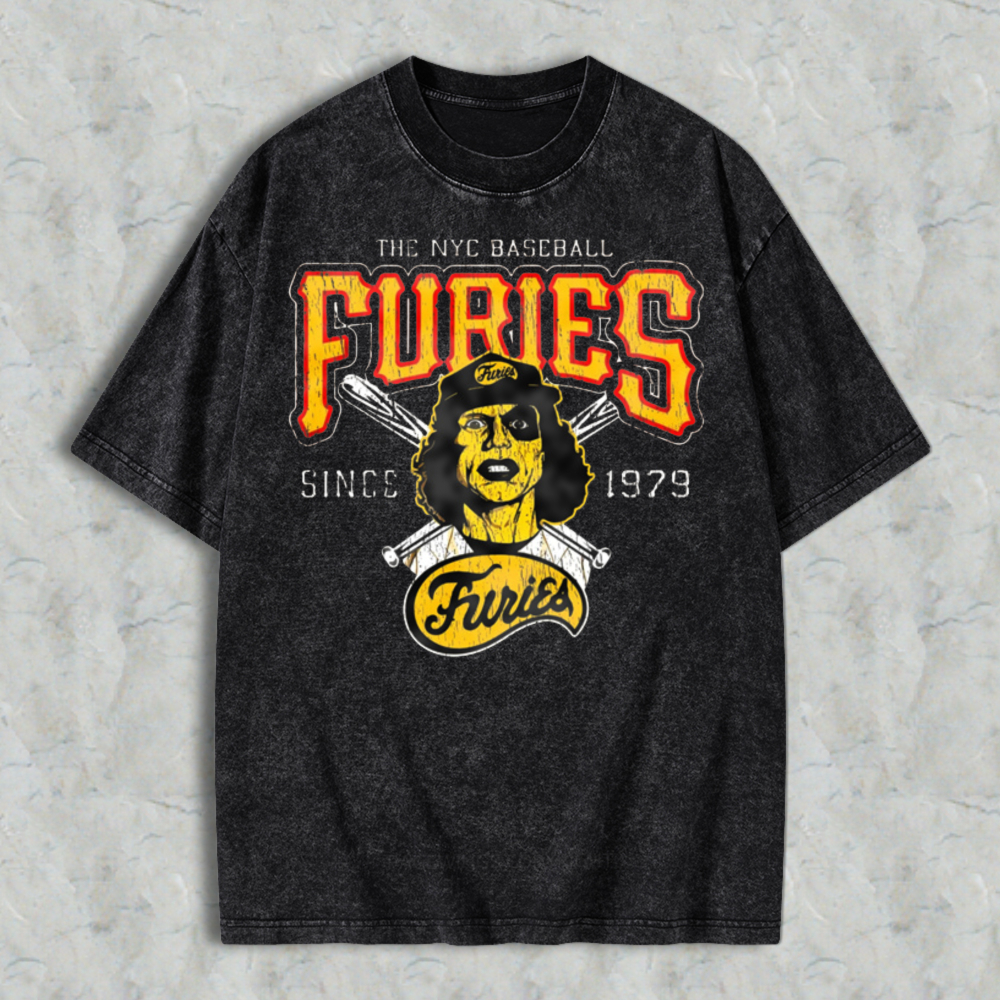 Nyc Baseball Furies Since 1979 Vintage Graphic Washed T-shirt