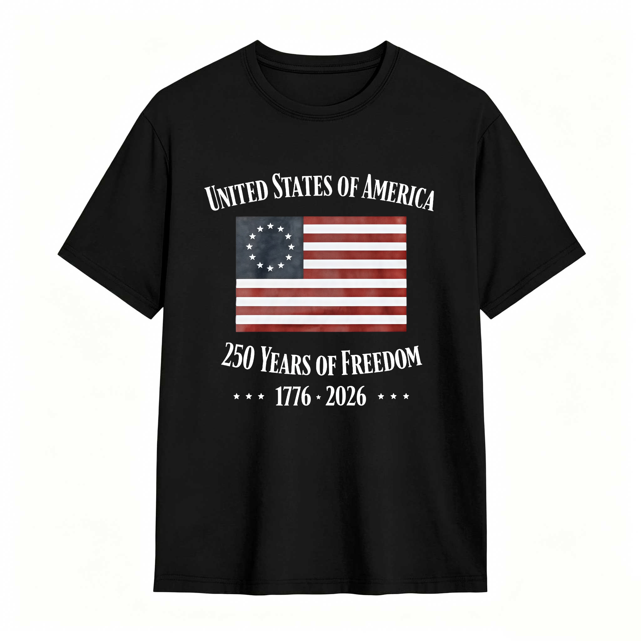 United States Of America 250 Years Of Freedom 1776 2026 Independence Day T Shirt