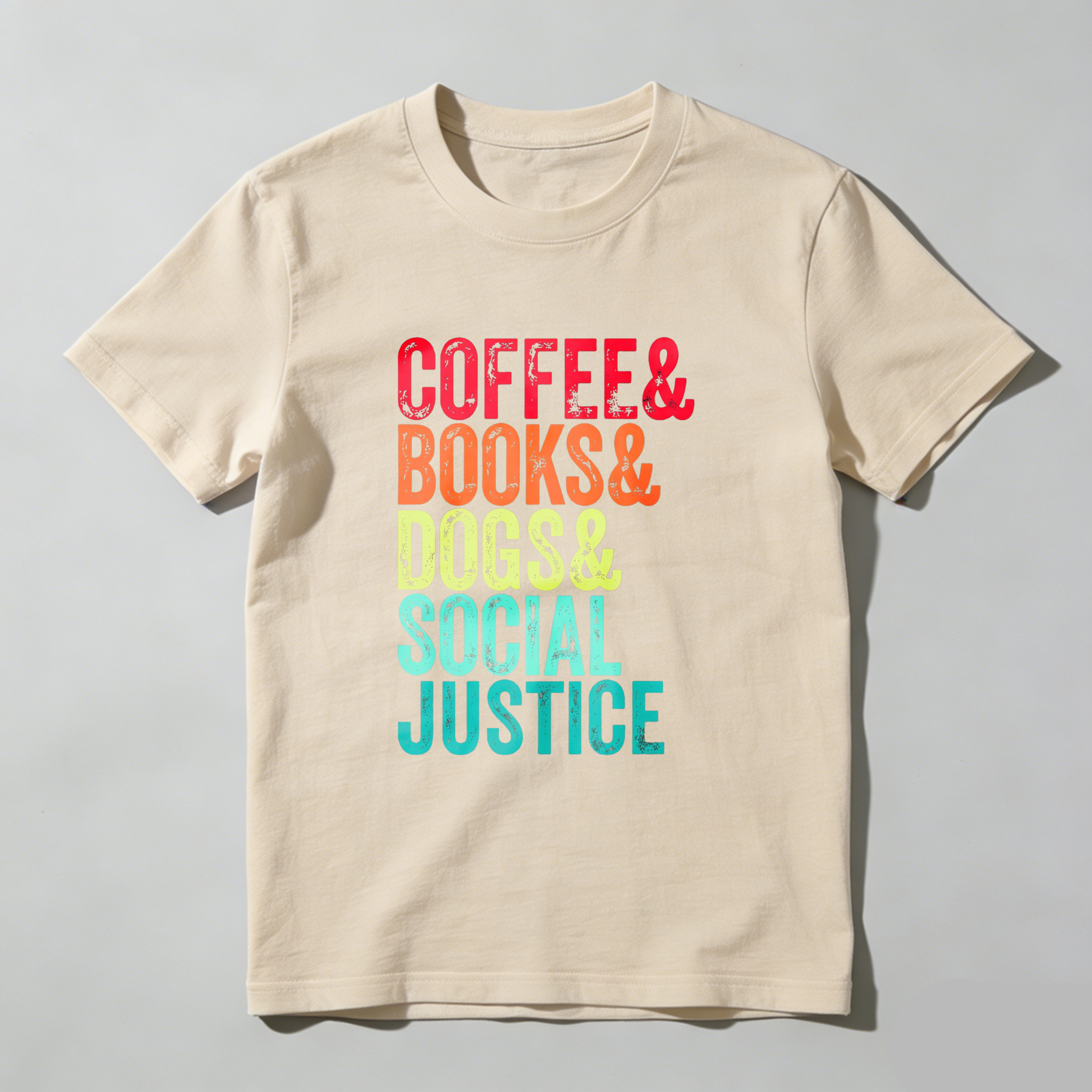 Wardrobecart Coffee Books Dogs Social Justice Tshirt