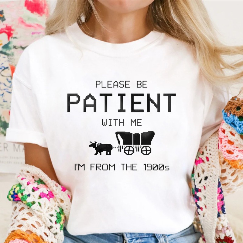 Please Be Patient With Me Im From The 1900s With Horse And Carriage Graphic Unisex Classic T-shirt