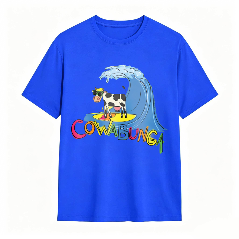 Cow And Wave Cowabunga Unisex Classic T-shirt