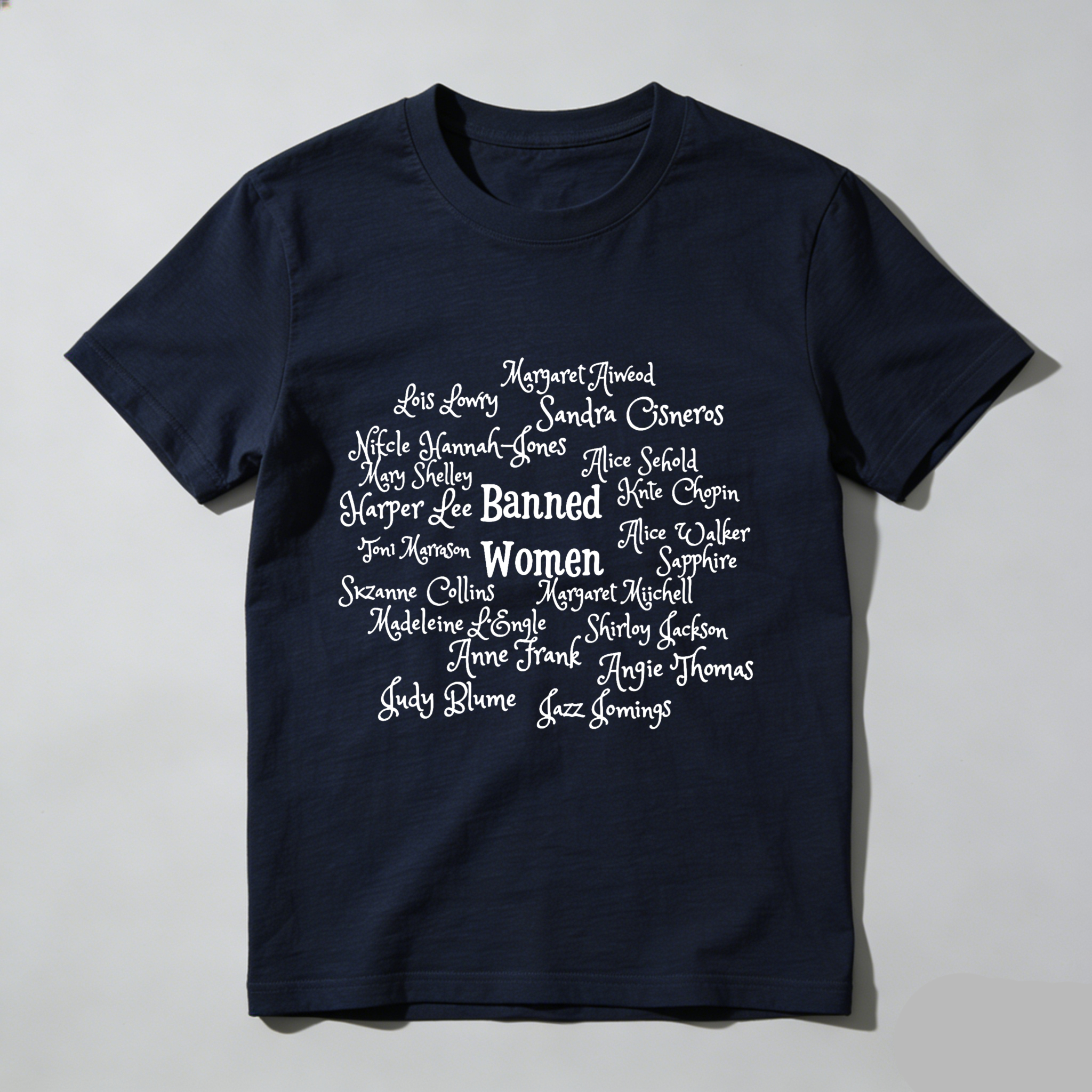 Wardrobecart Banned Women Names List Print Tshirt