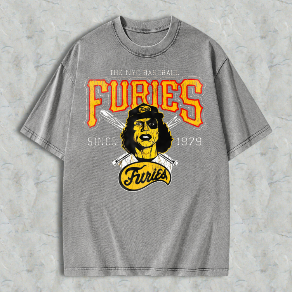 Nyc Baseball Furies Since 1979 Vintage Graphic Washed T-shirt