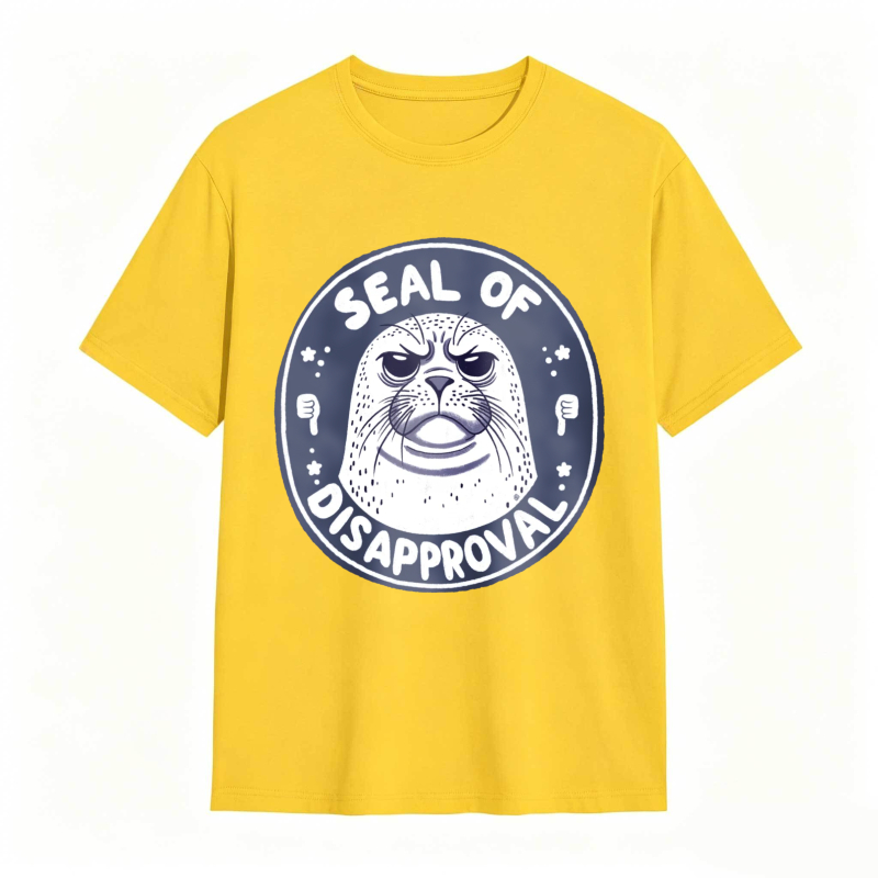 Seal Of Disapproval Animal Graphic Unisex Classic T-shirt