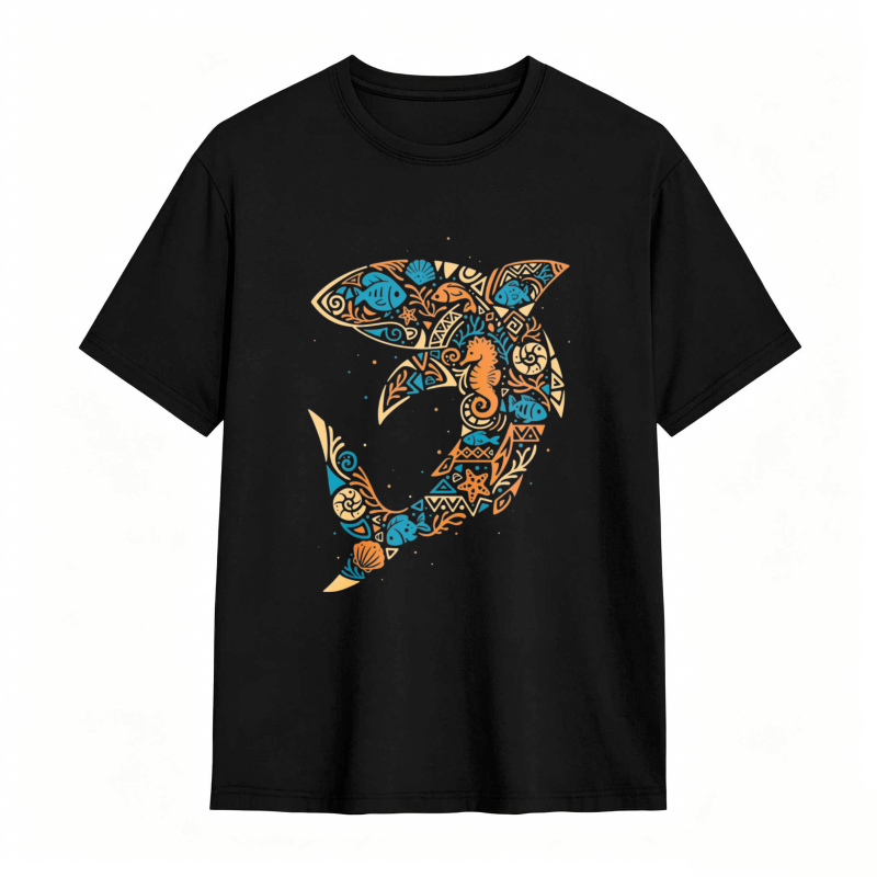 Sea Life Pattern Unisex Classic T-shirt