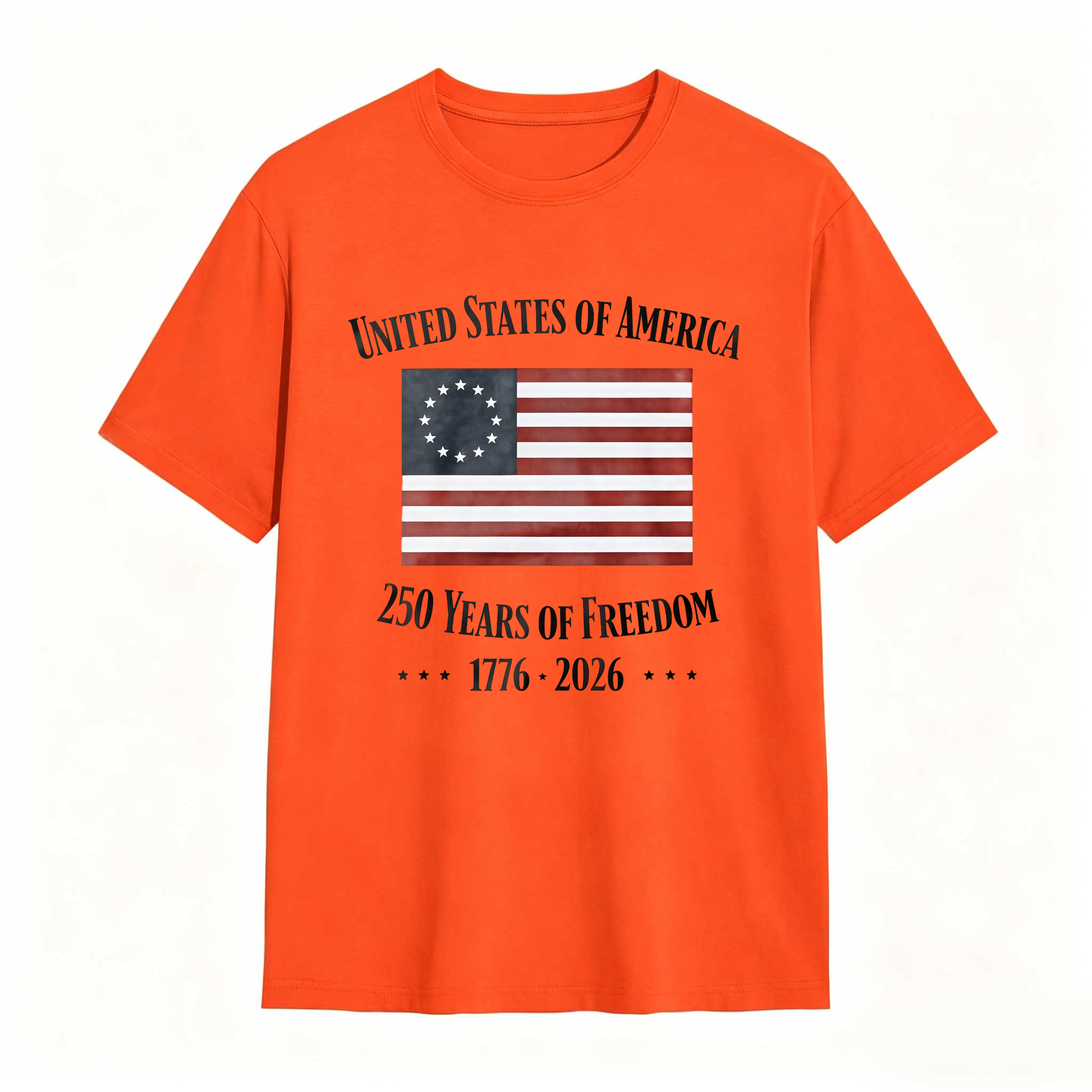 United States Of America 250 Years Of Freedom 1776 2026 Independence Day T Shirt