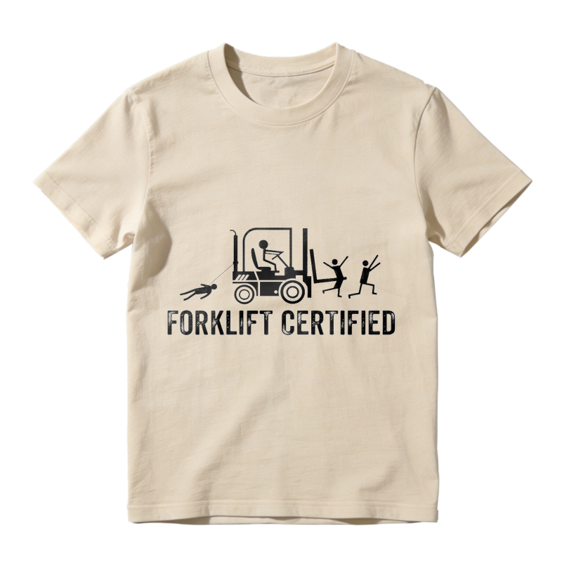 Forklift Certified Shirt, Funny Certified Forklift Operator T-Shirt Graphic tees