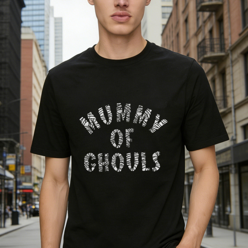 Mummy Of Ghouls Halloween Horror Theme Graphic T-shirt