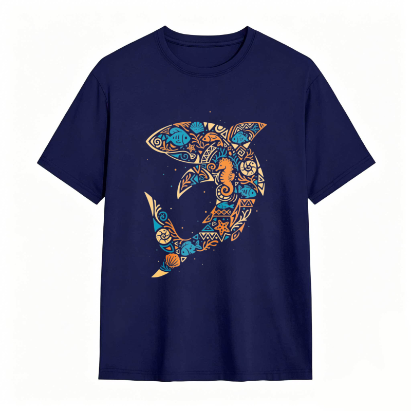 Sea Life Pattern Unisex Classic T-shirt