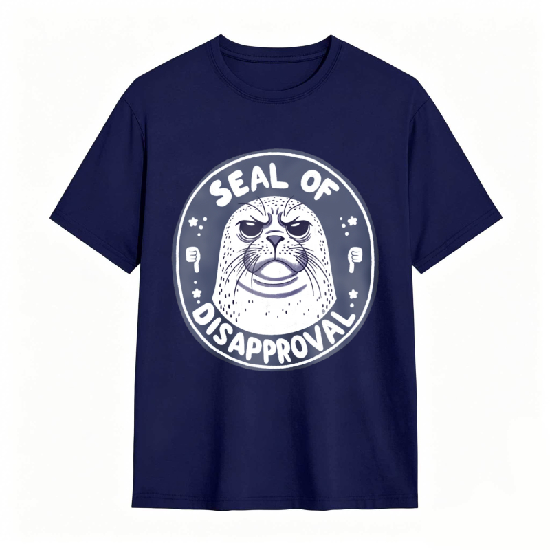Seal Of Disapproval Animal Graphic Unisex Classic T-shirt