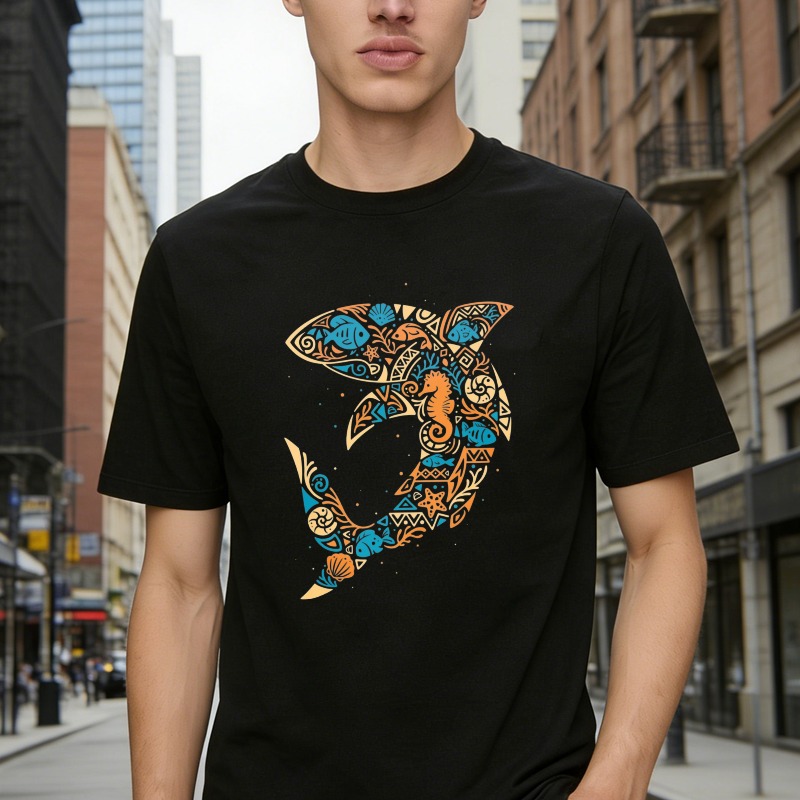 Sea Life Pattern Unisex Classic T-shirt