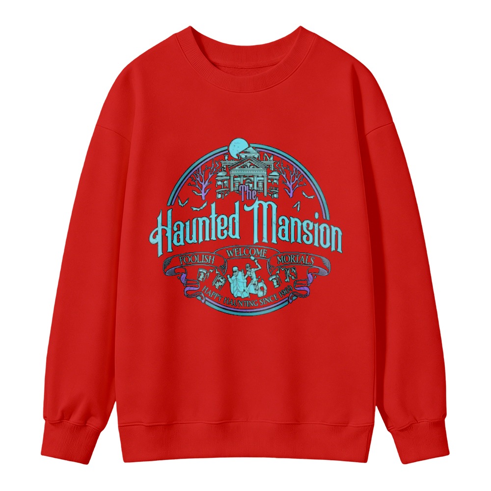 Haunted Mansion Gothic Horror House Moon Skeletons Sweatshirt