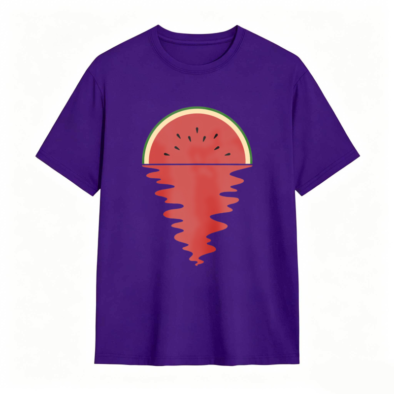 Watermelon Slice With Melting Effect Unisex Classic T-shirt