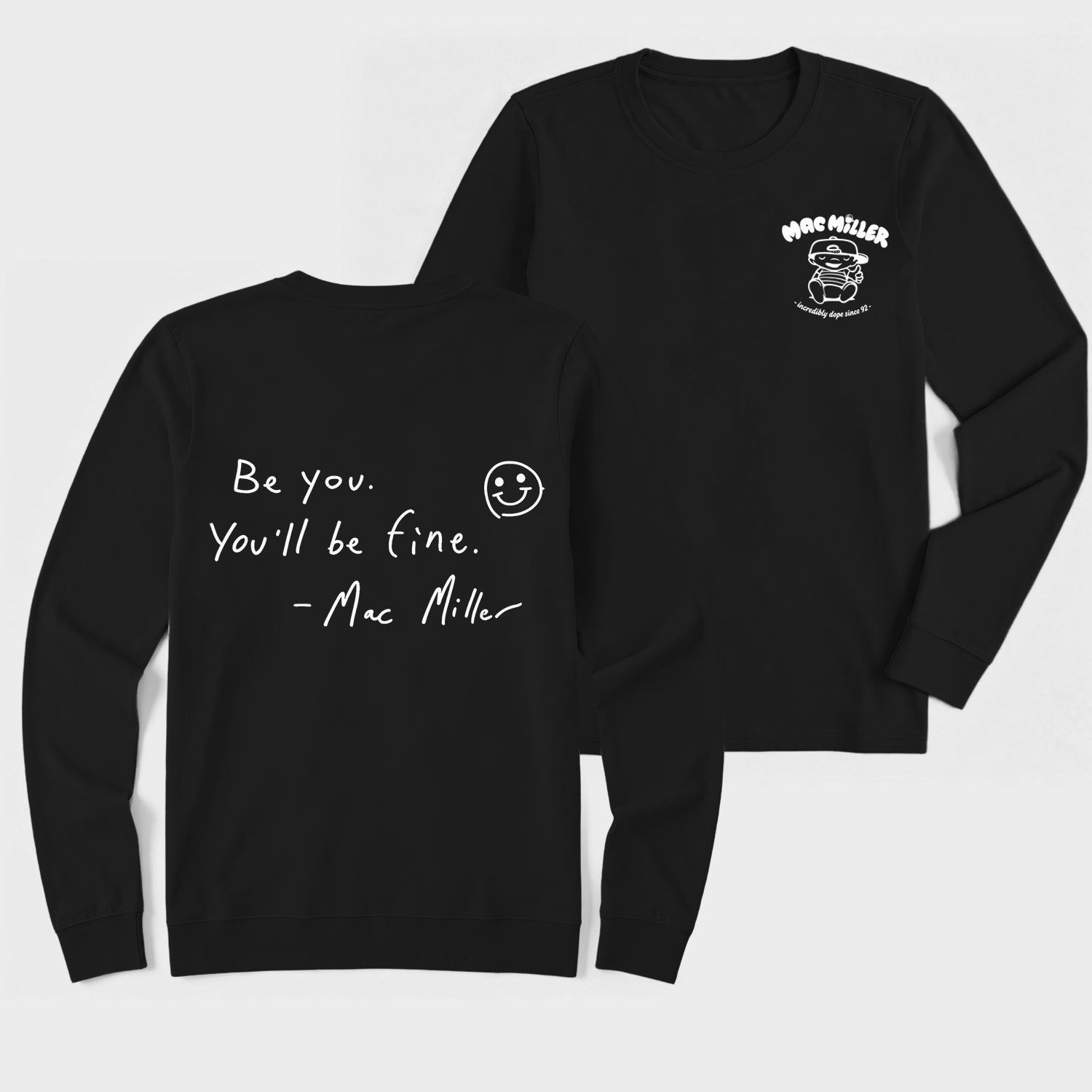 Mac Mi1ler Quote Vintage Hip Hop Rap Long Sleeve T-Shirt