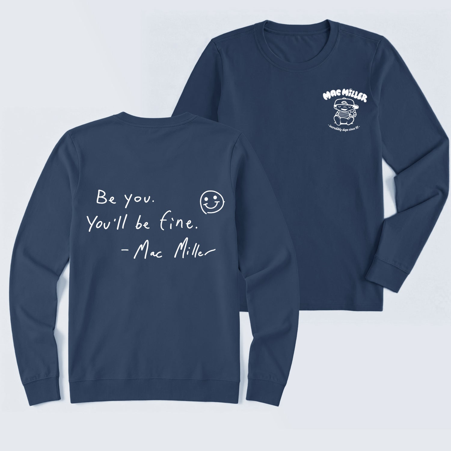 Mac Mi1ler Quote Vintage Hip Hop Rap Long Sleeve T-Shirt