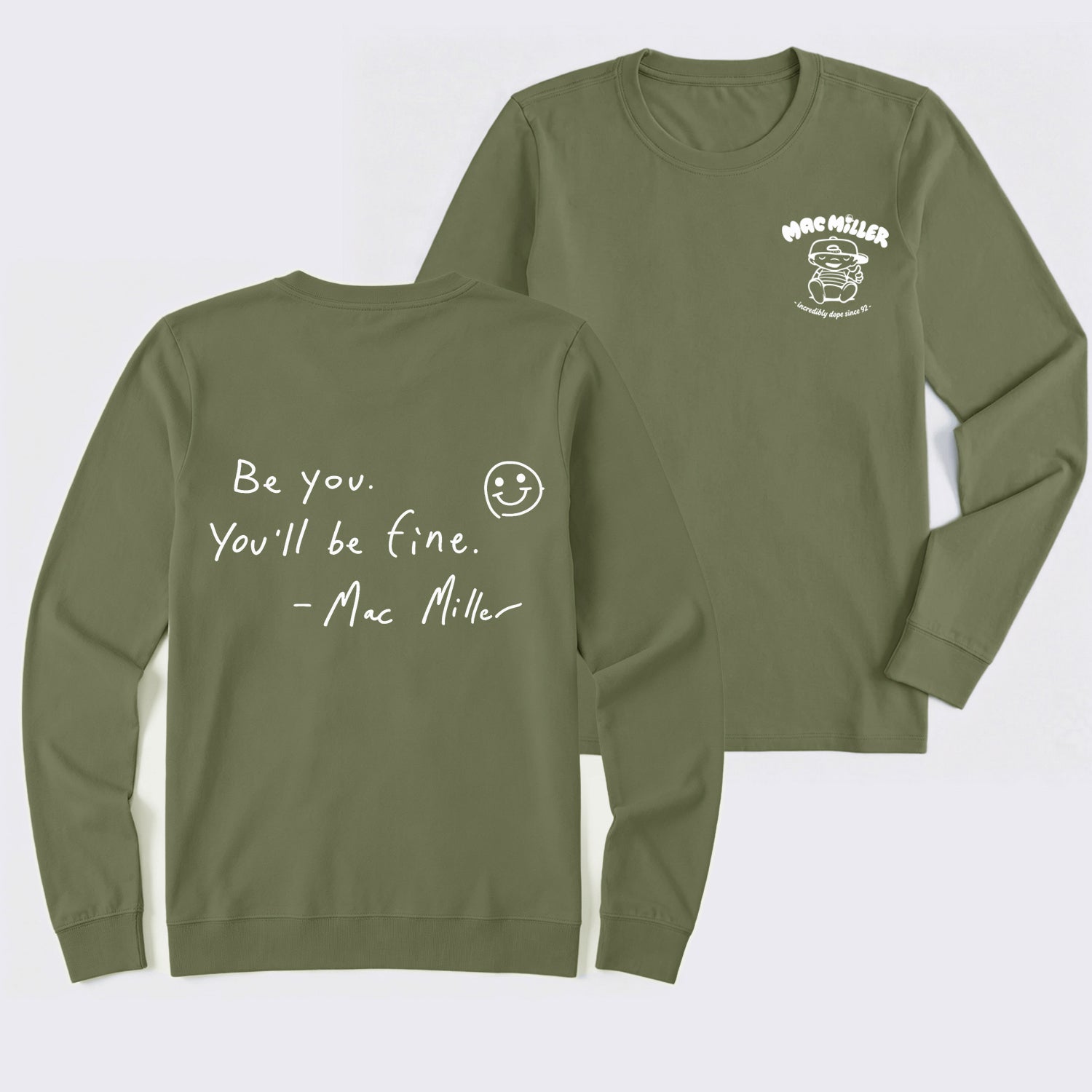 Mac Mi1ler Quote Vintage Hip Hop Rap Long Sleeve T-Shirt